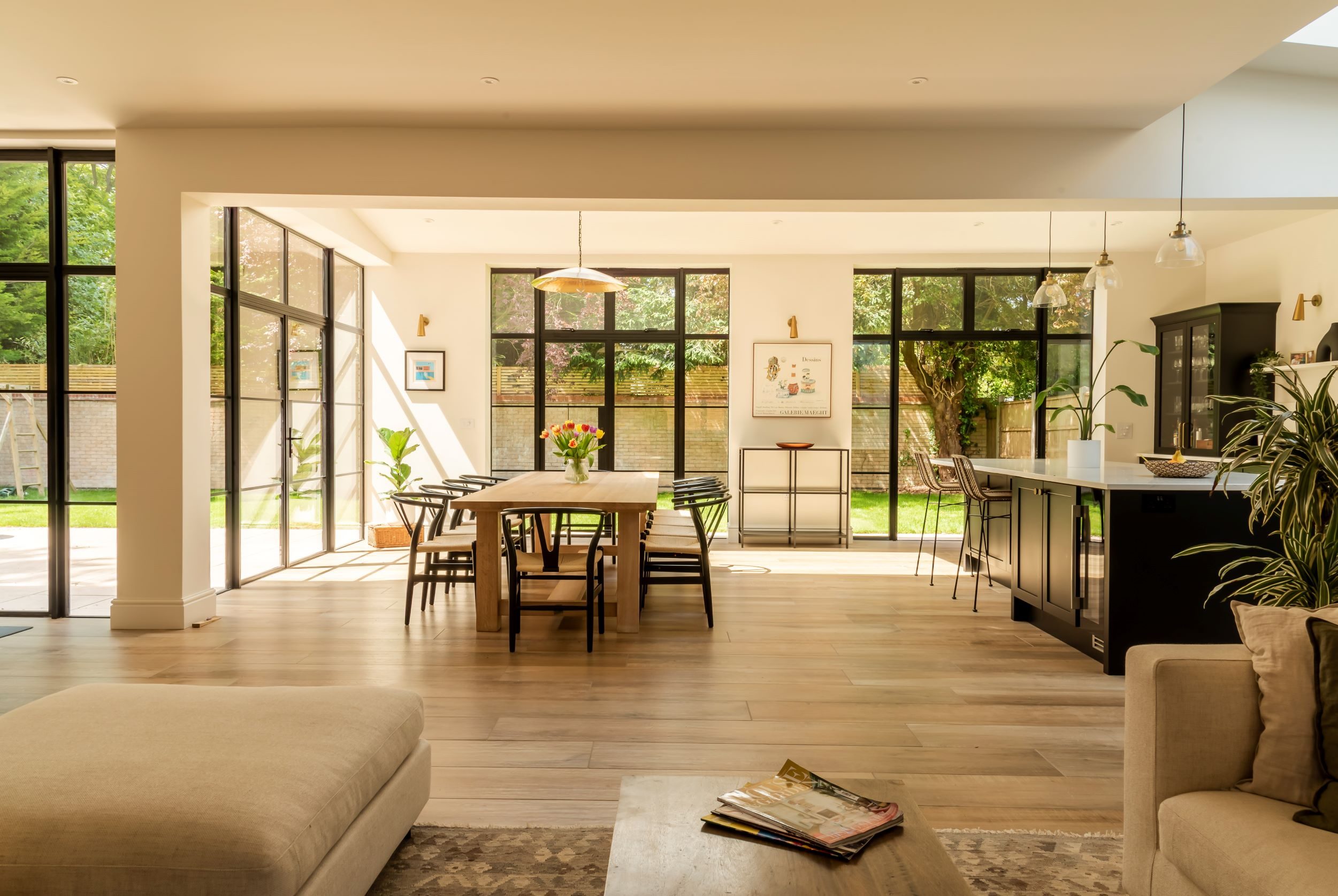 Steel Look Aluminium French Doors