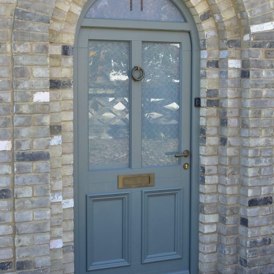 Arched Timber Entrance Door with Fan Light