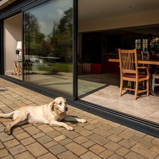 Aluminium Sliding Door with Triple Track