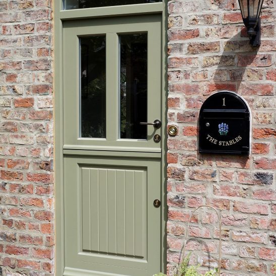Timber Stable Door in Green