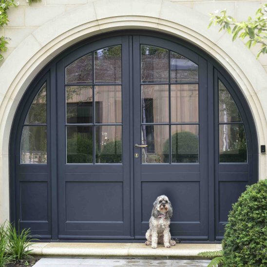 Arched Timber Double Entrance Door