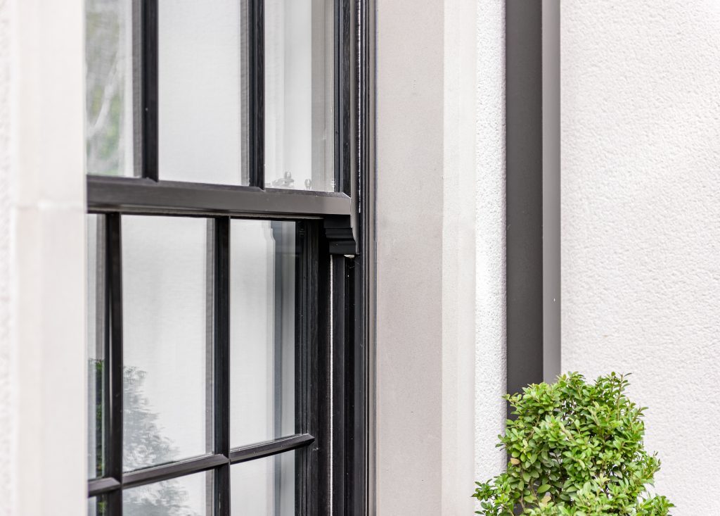 Contemporary Bygone Timber Alternative Black Sash Window