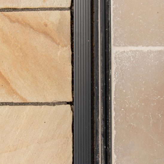 Sunflex sliding patio doors with flush track