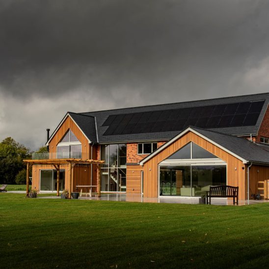 Matt Agate Grey Sunflex ultra slim sliding doors with 20mm sightlines