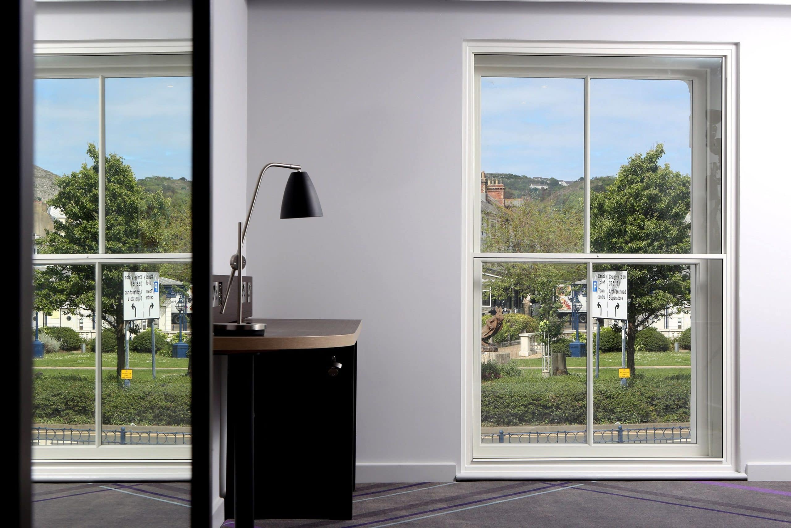 White secondary glazing for sash windows - available from The Burgess Group